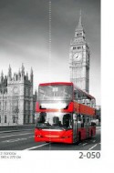 Фотообои "Красный автобус" Moda Interio, 2 листа