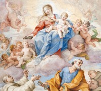 Б1-045 Пресвятая Дева Мария фреска |